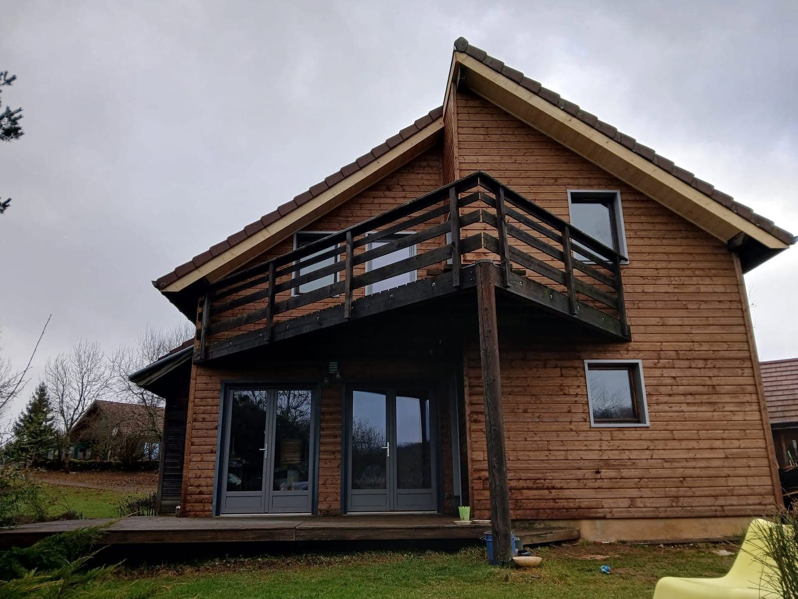 Bardage de chalet en bois