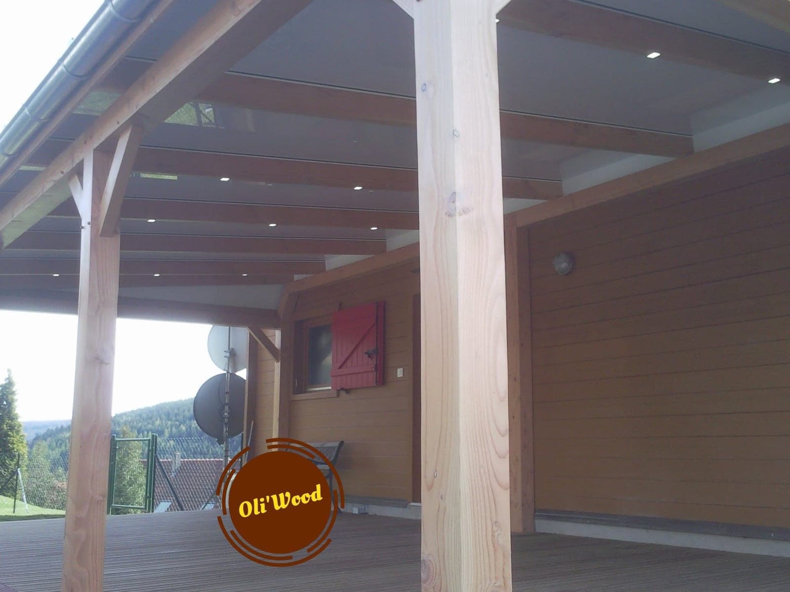 Abri de terrasse avec spots intégrés